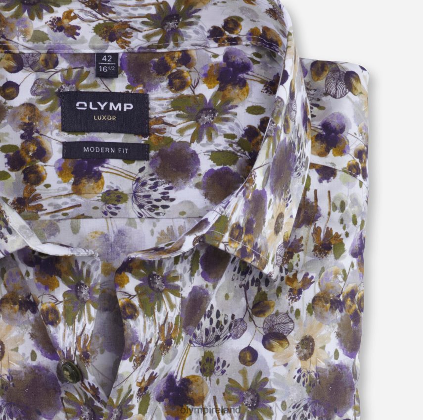 Clothing OLYMP Luxor Modern Fit, Business Shirt, Global Kent, Lime 24L8461154