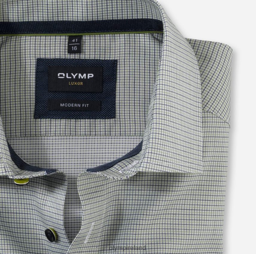 Clothing OLYMP Luxor Modern Fit, Business Shirt, Global Kent, Lime 24L8461220