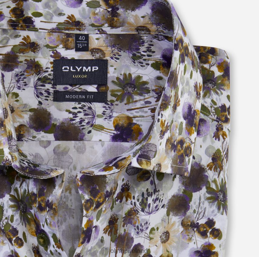 Clothing OLYMP Luxor Modern Fit, Business Shirt, Global Kent, Lime 24L846931