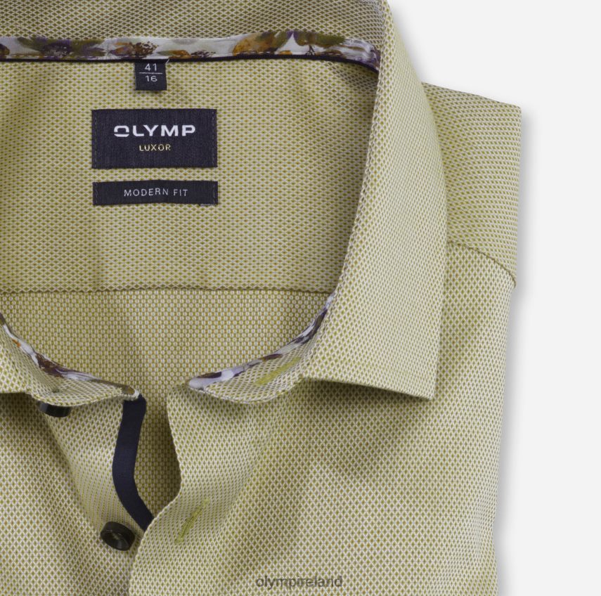 Clothing OLYMP Luxor Modern Fit, Business Shirt, Global Kent, Lime 24L846990