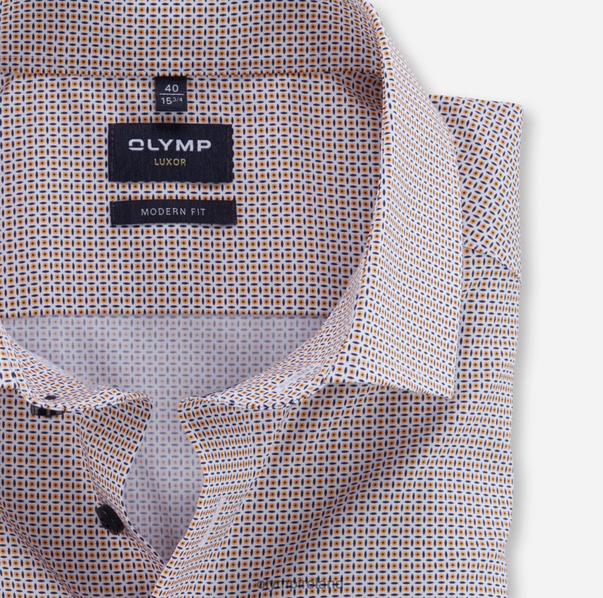 Clothing OLYMP Luxor Modern Fit, Business Shirt, Global Kent, Mandarin 24L8461131