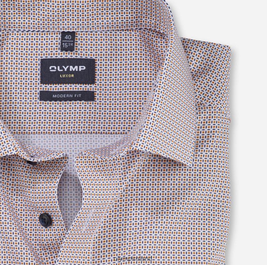 Clothing OLYMP Luxor Modern Fit, Business Shirt, Global Kent, Mandarin 24L8461239