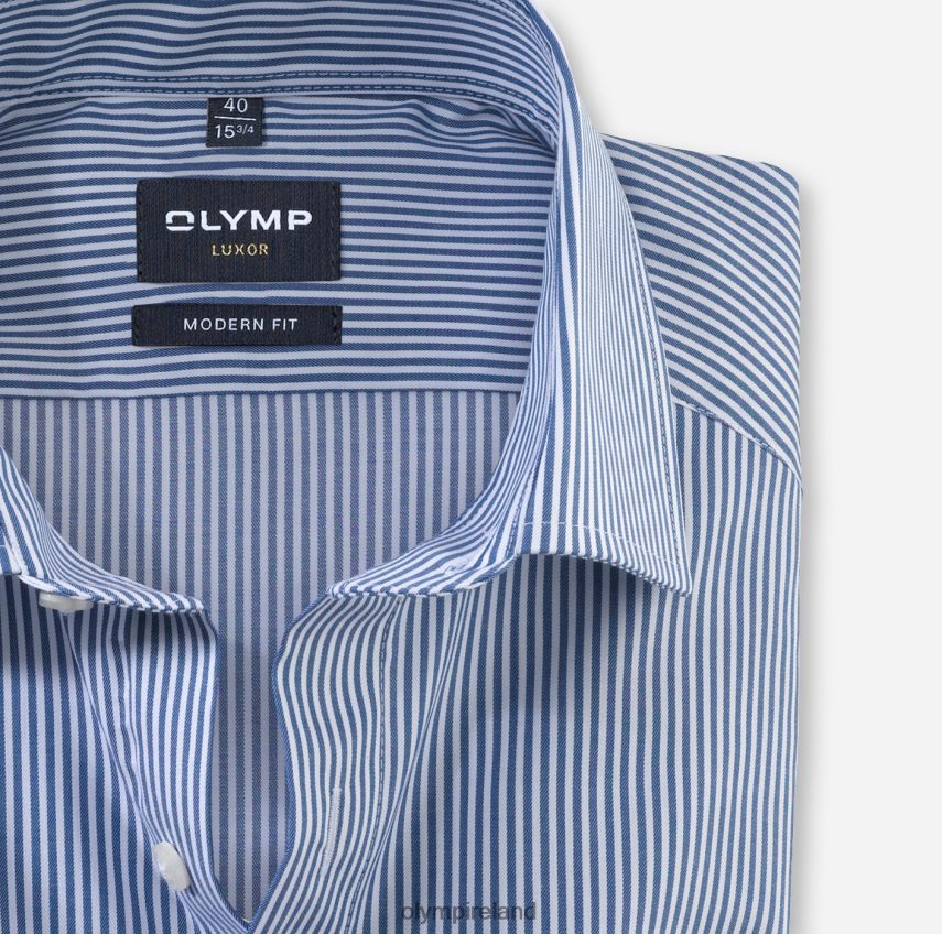 Clothing OLYMP Luxor Modern Fit, Business Shirt, Global Kent, Marine 24L8461031
