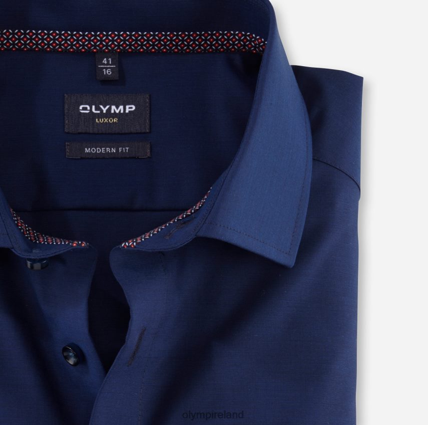 Clothing OLYMP Luxor Modern Fit, Business Shirt, Global Kent, Midnight Blue 24L8461226