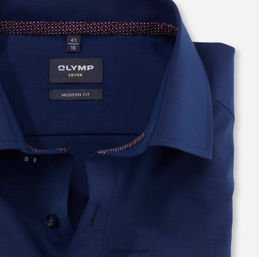 Clothing OLYMP Luxor Modern Fit, Business Shirt, Global Kent, Midnight Blue 24L8461328