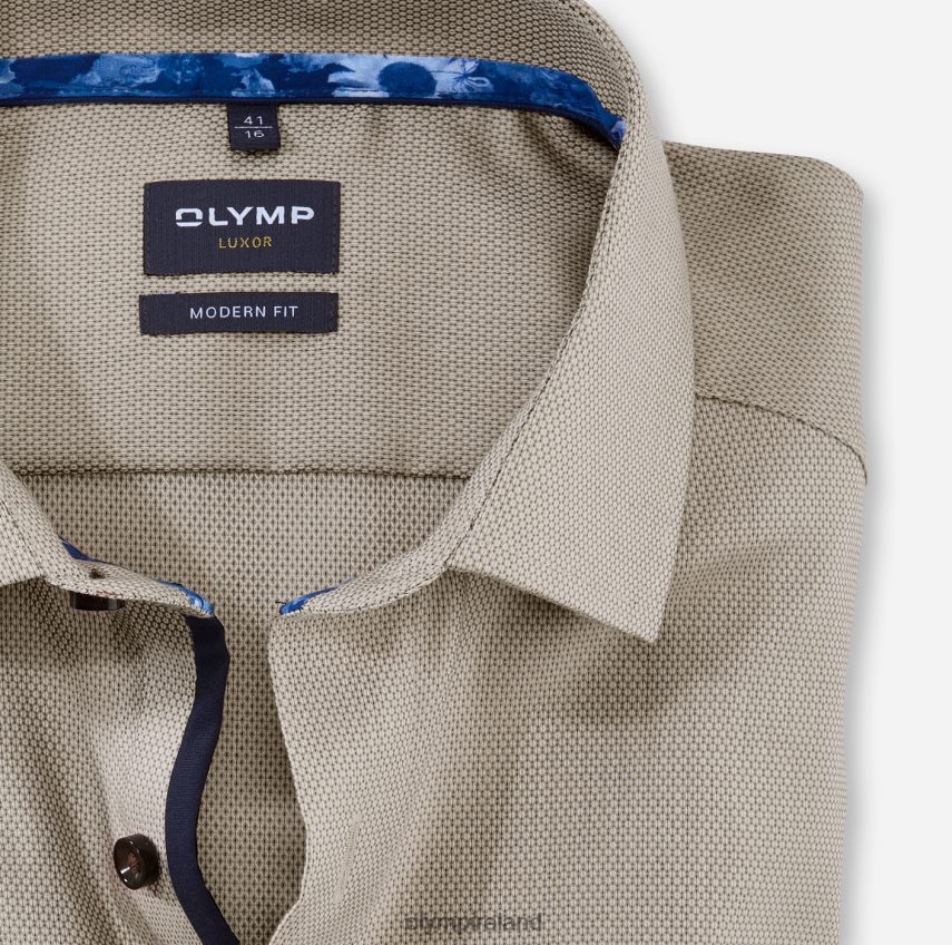 Clothing OLYMP Luxor Modern Fit, Business Shirt, Global Kent, Natural 24L8461246