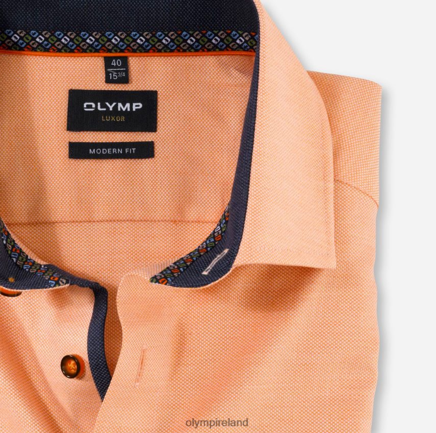 Clothing OLYMP Luxor Modern Fit, Business Shirt, Global Kent, Orange 24L8461286
