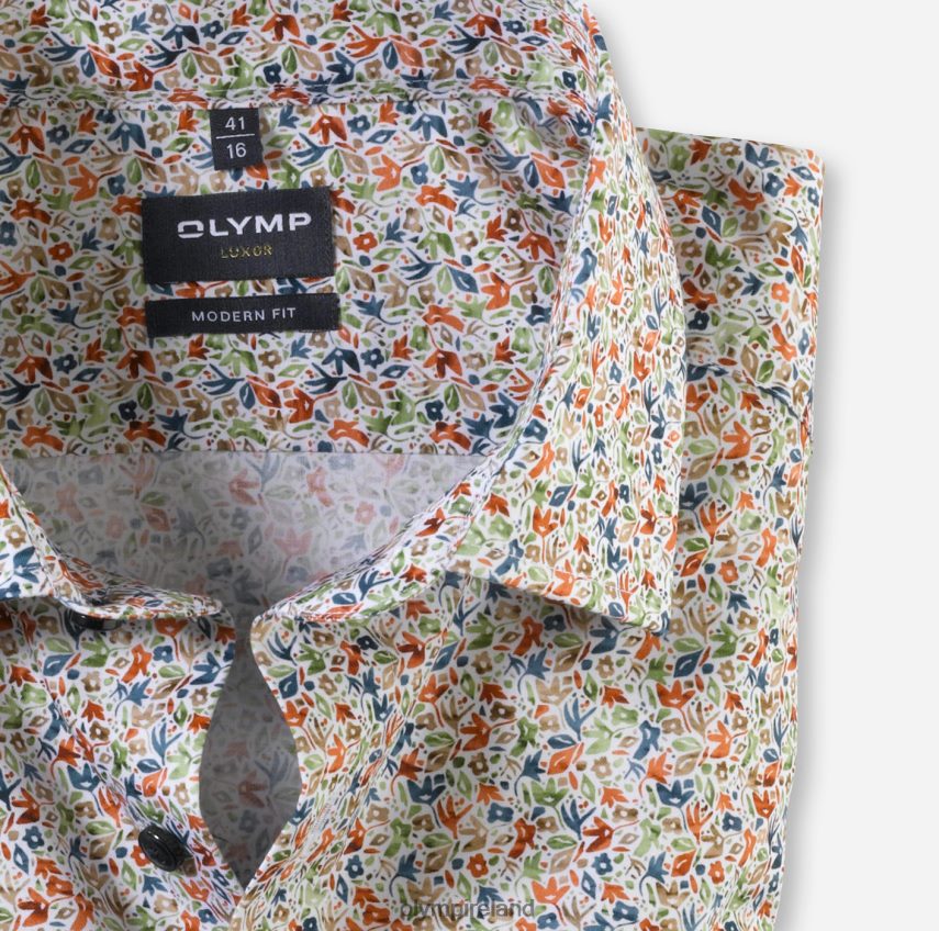 Clothing OLYMP Luxor Modern Fit, Business Shirt, Global Kent, Orange 24L8461310