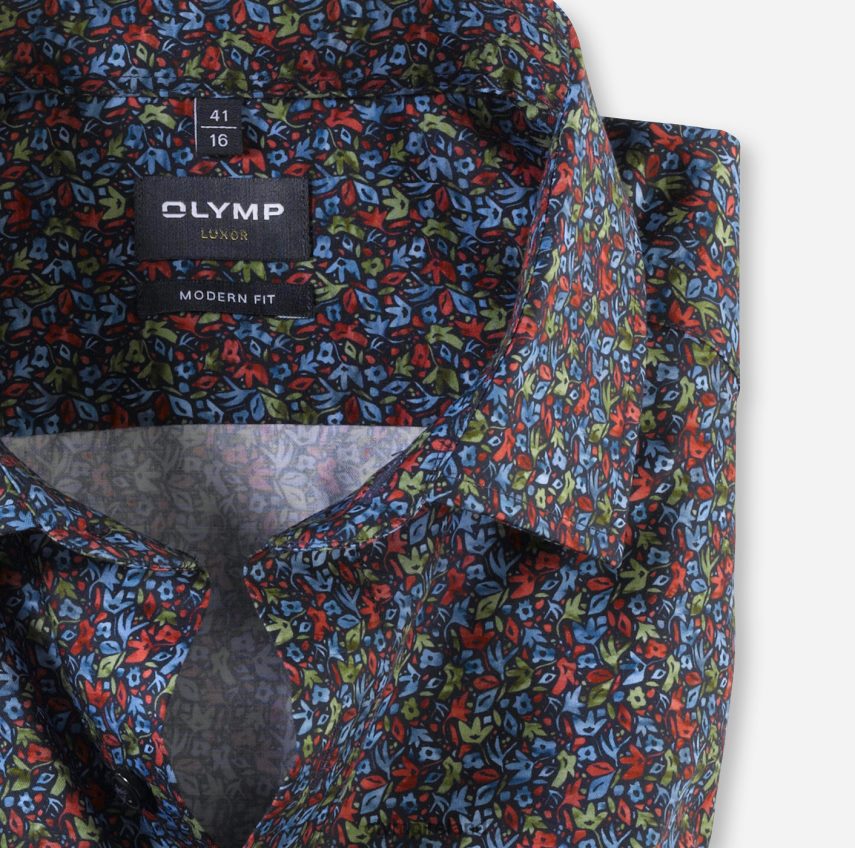 Clothing OLYMP Luxor Modern Fit, Business Shirt, Global Kent, Red 24L8461092