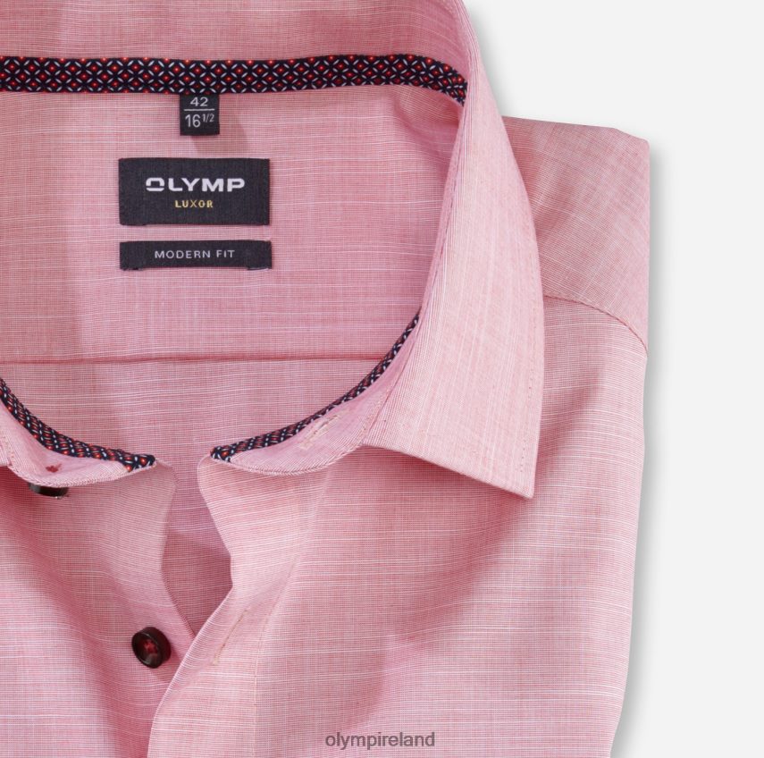 Clothing OLYMP Luxor Modern Fit, Business Shirt, Global Kent, Red 24L8461223