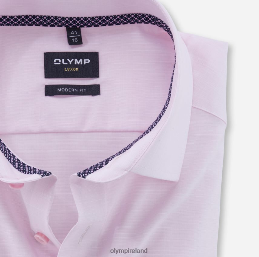Clothing OLYMP Luxor Modern Fit, Business Shirt, Global Kent, Rose 24L8461270