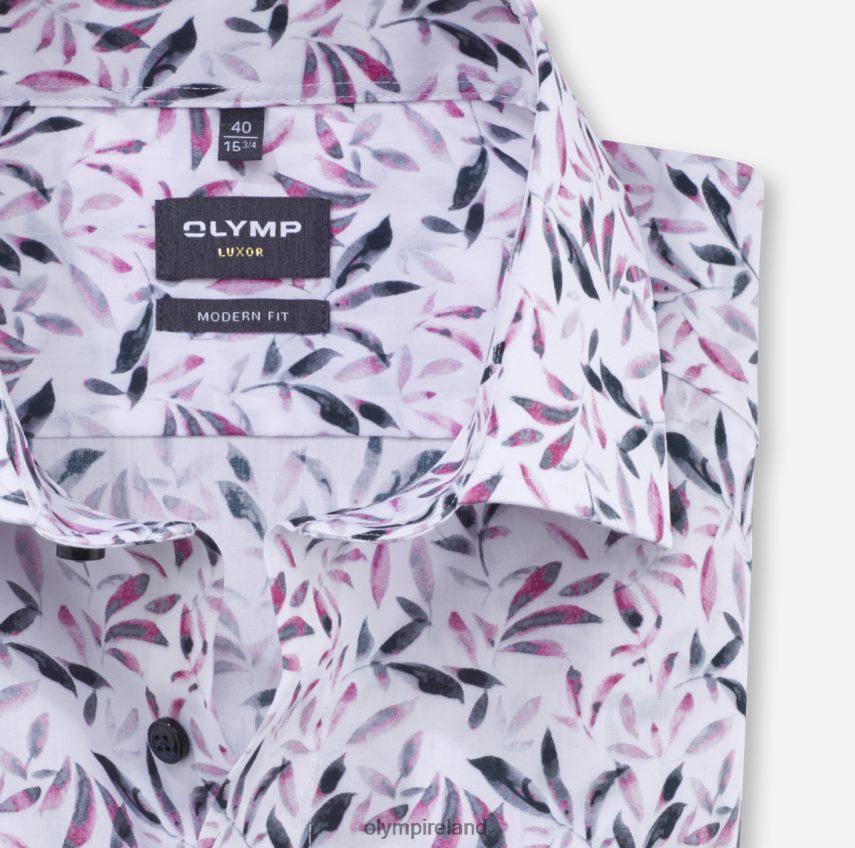 Clothing OLYMP Luxor Modern Fit, Business Shirt, Global Kent, Rose 24L8461291