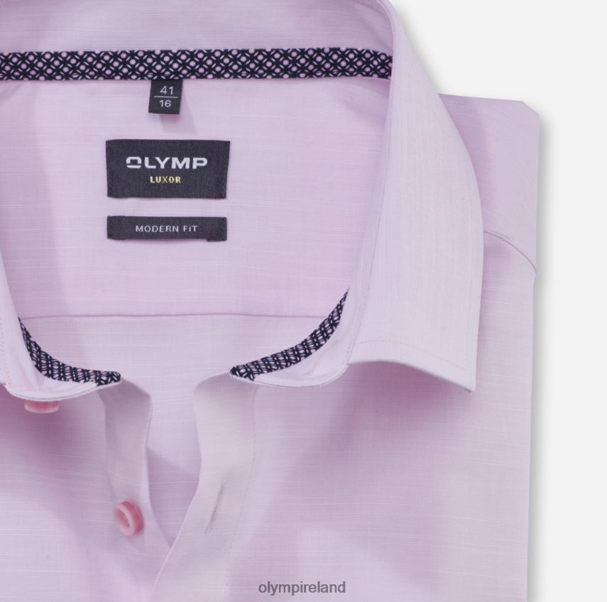 Clothing OLYMP Luxor Modern Fit, Business Shirt, Global Kent, Rose 24L8461314
