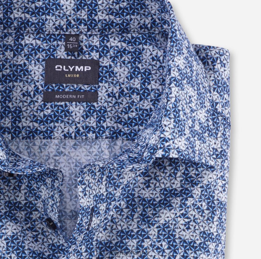 Clothing OLYMP Luxor Modern Fit, Business Shirt, Global Kent, Royal 24L8461000