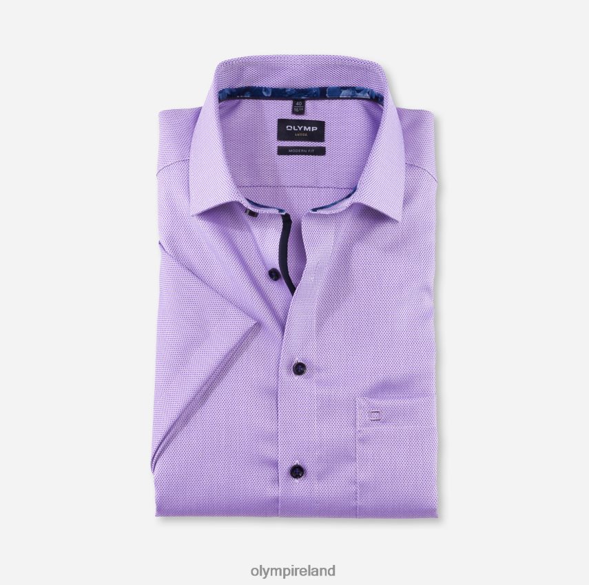Clothing OLYMP Luxor Modern Fit, Business Shirt, Global Kent, Violet 24L8461308