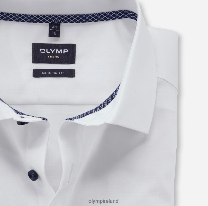 Clothing OLYMP Luxor Modern Fit, Business Shirt, Global Kent, White 24L8461272
