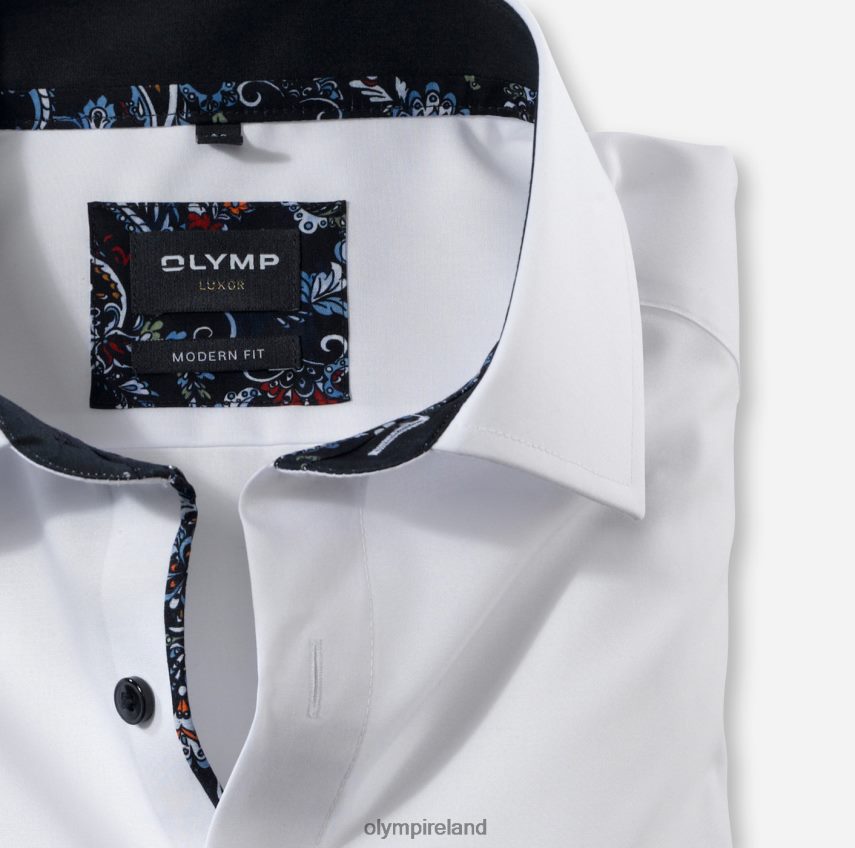 Clothing OLYMP Luxor Modern Fit, Business Shirt, Global Kent, White 24L8461293