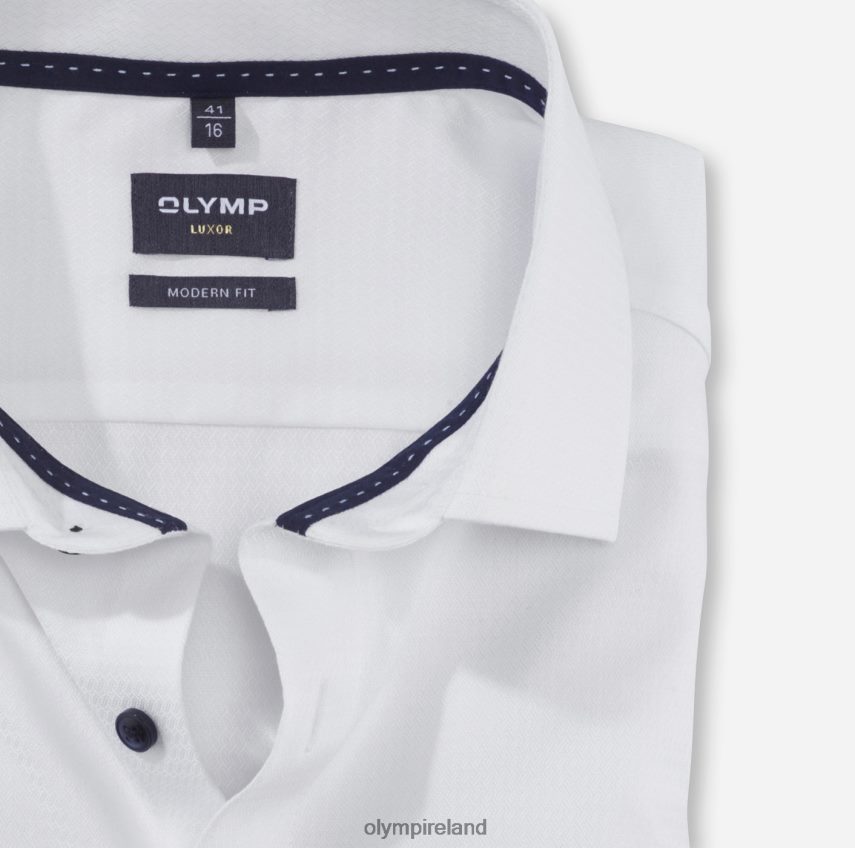 Clothing OLYMP Luxor Modern Fit, Business Shirt, Global Kent, White 24L846920