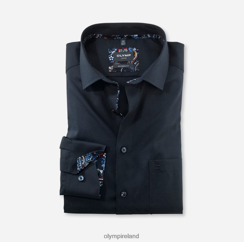 Clothing OLYMP Luxor Modern Fit, Business Shirt, Long Sleeve Extra Long, Global Kent, Cobalt 24L8461425