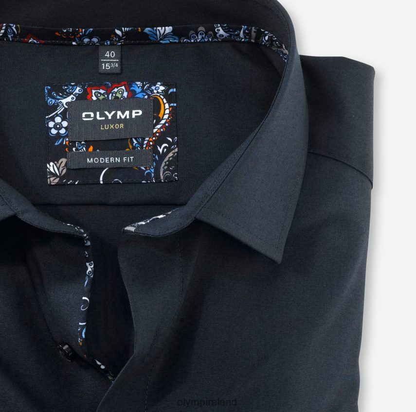 Clothing OLYMP Luxor Modern Fit, Business Shirt, Long Sleeve Extra Long, Global Kent, Cobalt 24L8461425