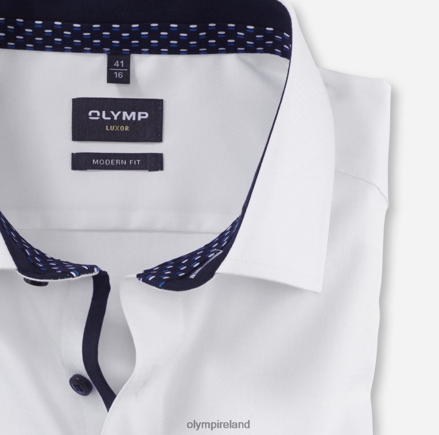 Clothing OLYMP Luxor Modern Fit, Business Shirt, Long Sleeve Extra Long, Global Kent, White 24L8461402