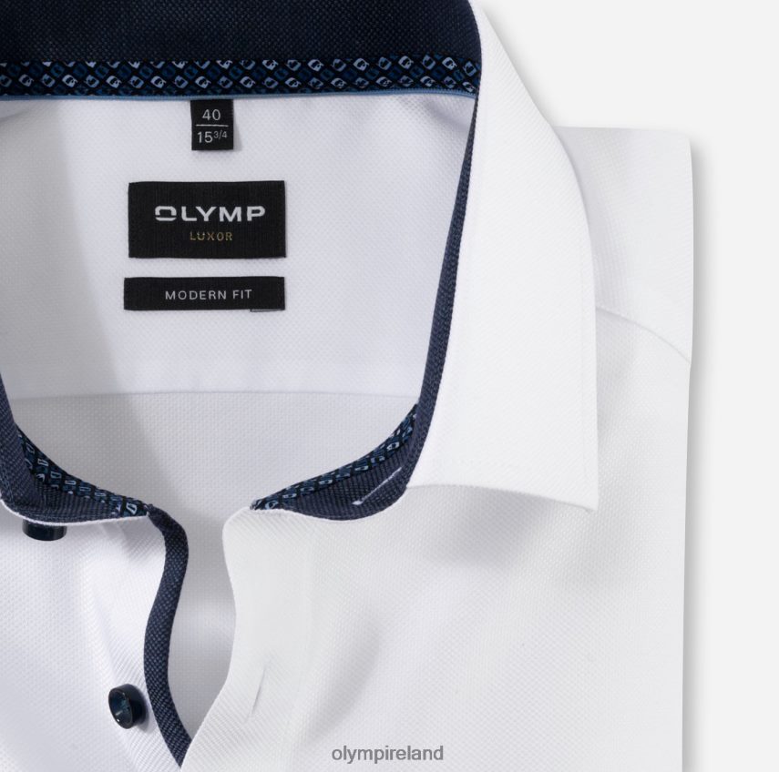 Clothing OLYMP Luxor Modern Fit, Business Shirt, Long Sleeve Extra Long, Global Kent, White 24L8461438