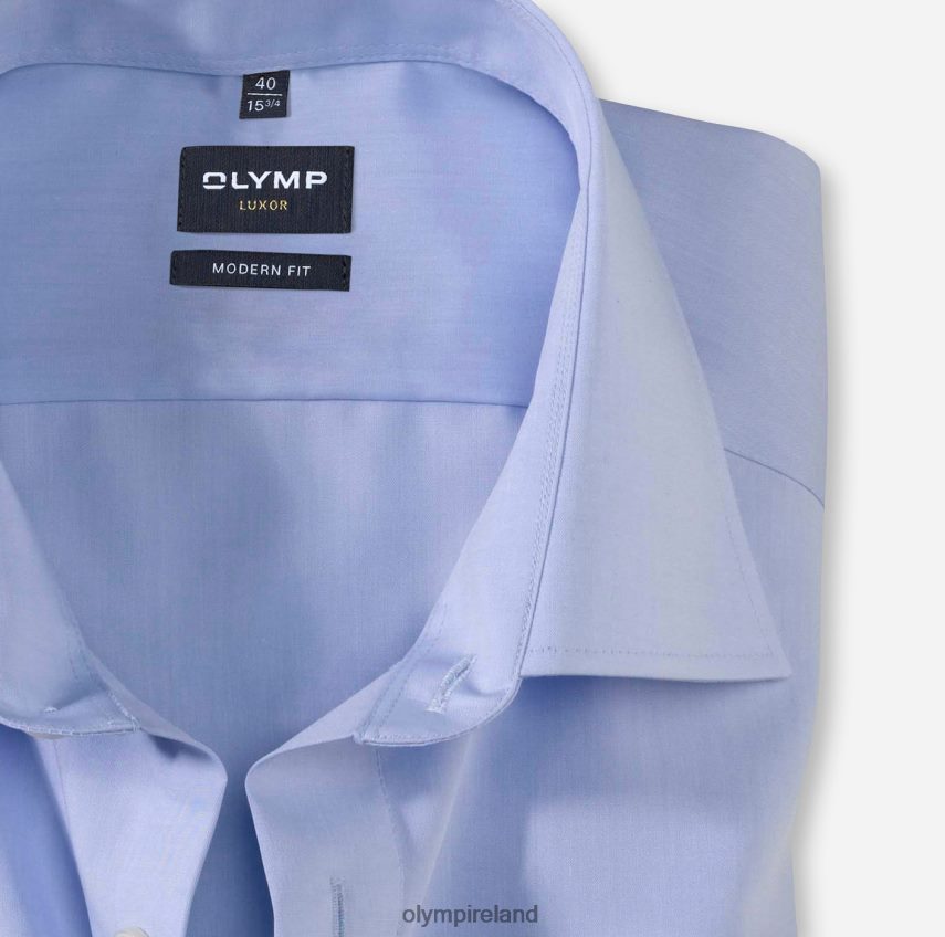 Clothing OLYMP Luxor Modern Fit, Business Shirt, Long Sleeve Extra Long, New Kent, Bleu 24L8461452