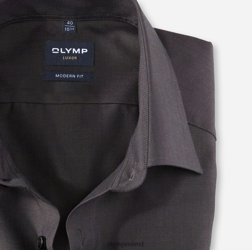 Clothing OLYMP Luxor Modern Fit, Business Shirt, New Kent, Anthracite 24L8461397