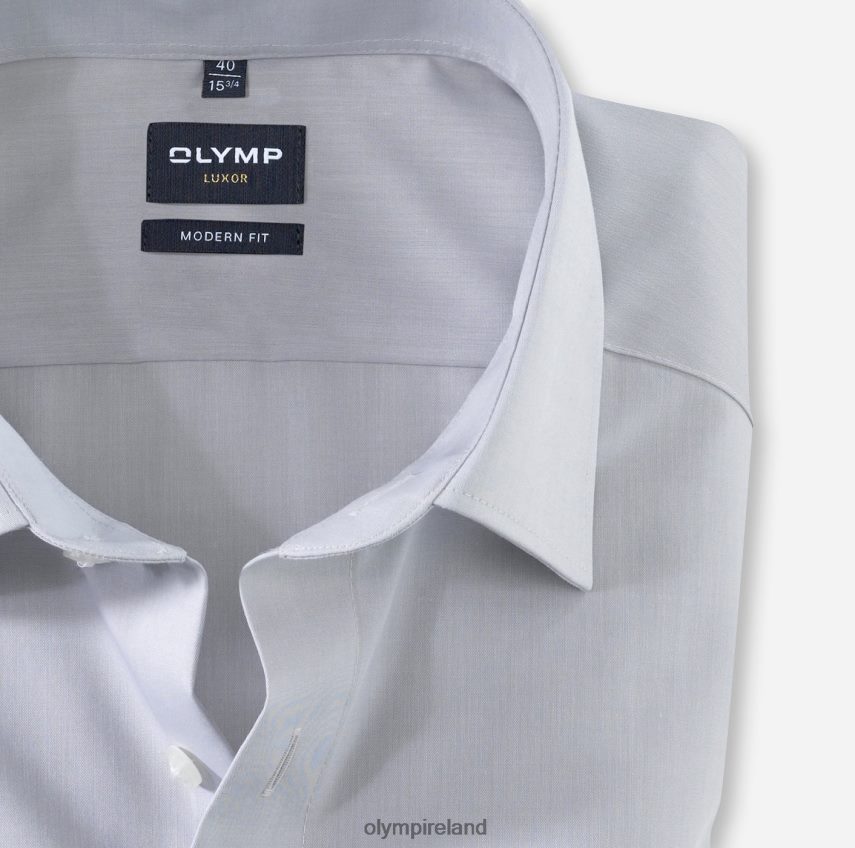 Clothing OLYMP Luxor Modern Fit, Business Shirt, New Kent, Silver Grey 24L8461388