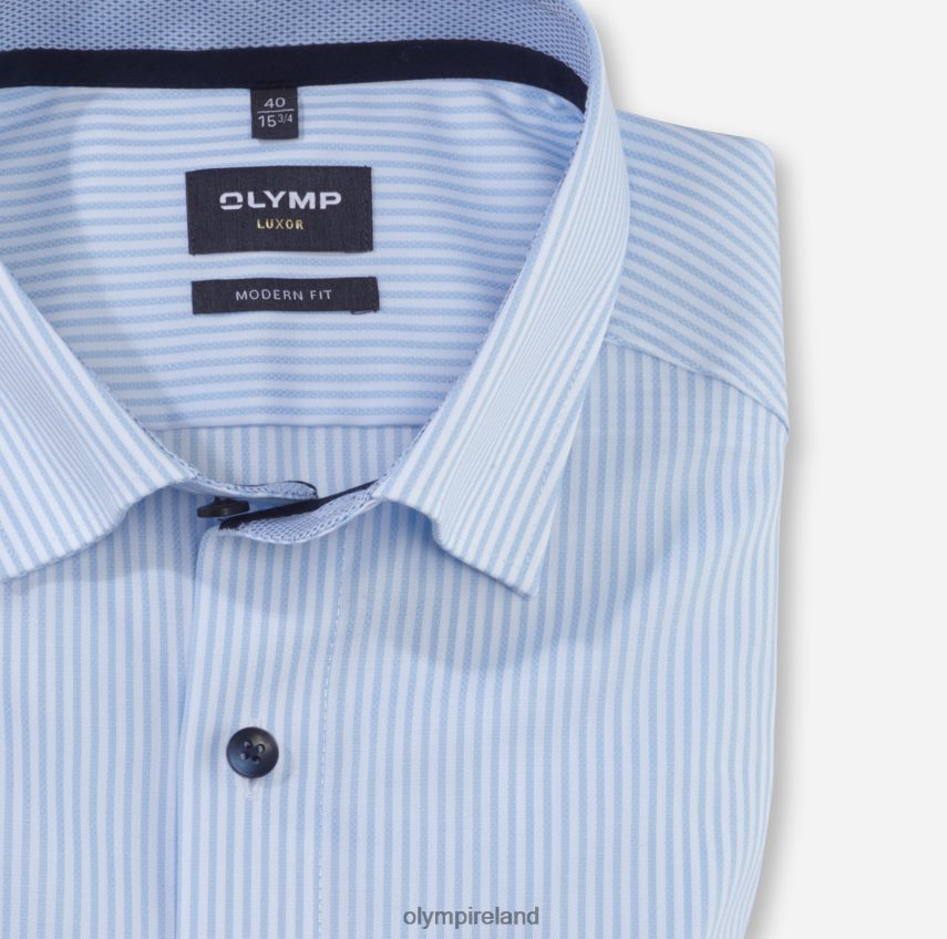 Clothing OLYMP Luxor Modern Fit, Business Shirt, Under Button-Down, Bleu 24L8461171