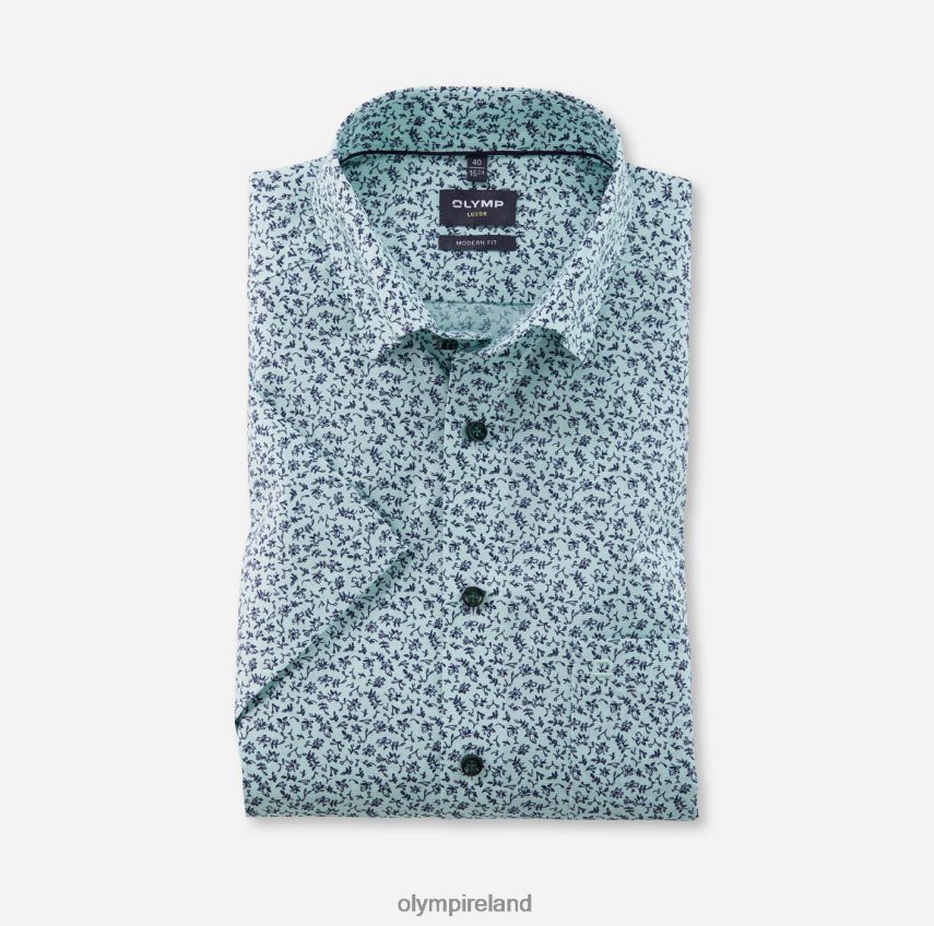 Clothing OLYMP Luxor Modern Fit, Business Shirt, Under Button-Down, Light Green 24L8461190