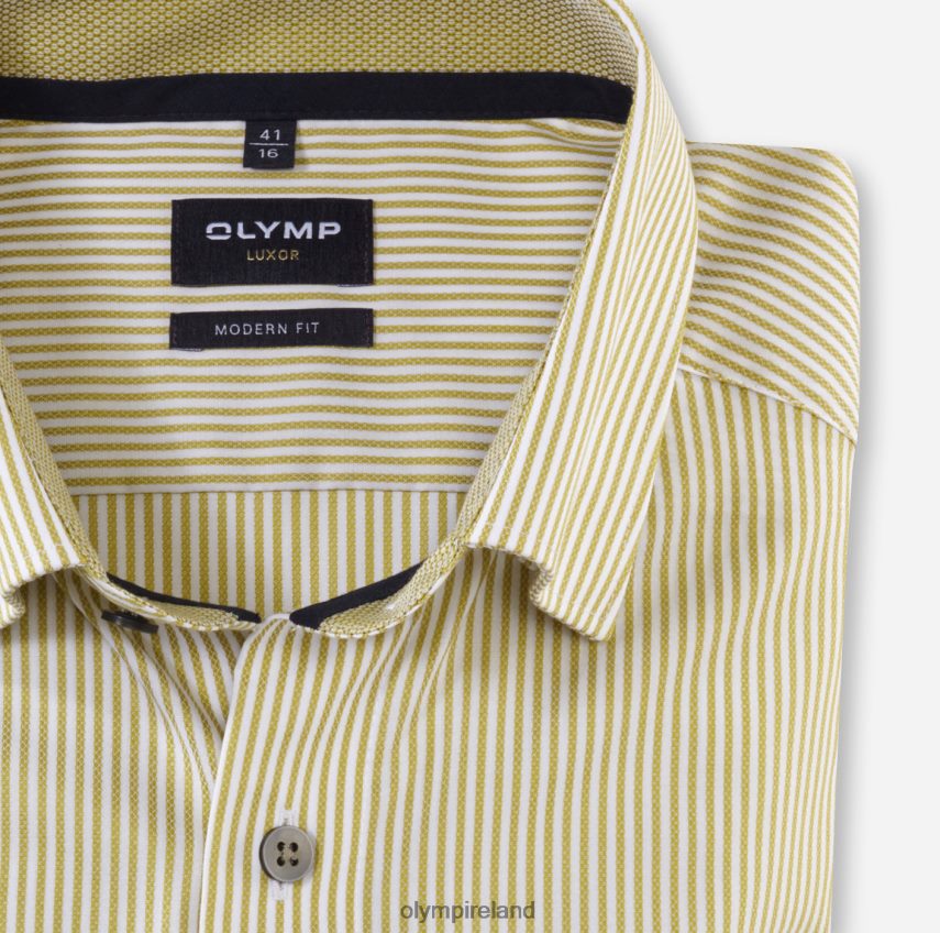 Clothing OLYMP Luxor Modern Fit, Business Shirt, Under Button-Down, Lime 24L8461020