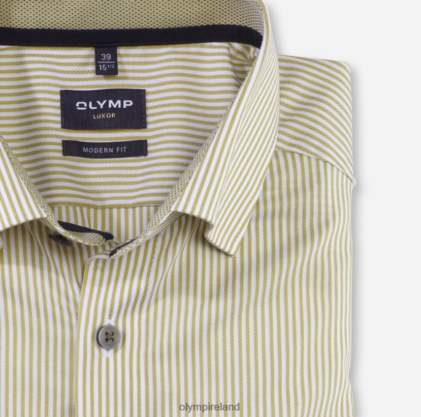 Clothing OLYMP Luxor Modern Fit, Business Shirt, Under Button-Down, Lime 24L8461109