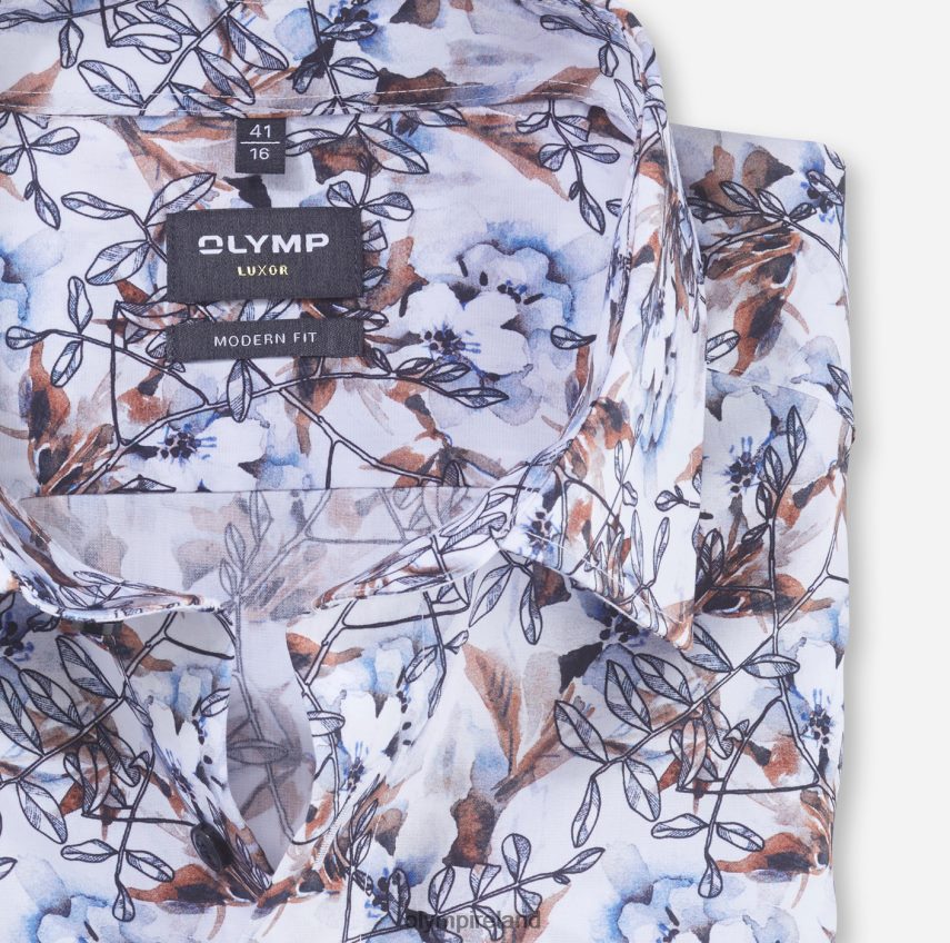 Clothing OLYMP Luxor Modern Fit, Business Shirt, Under Button-Down, Mandarin 24L8461242