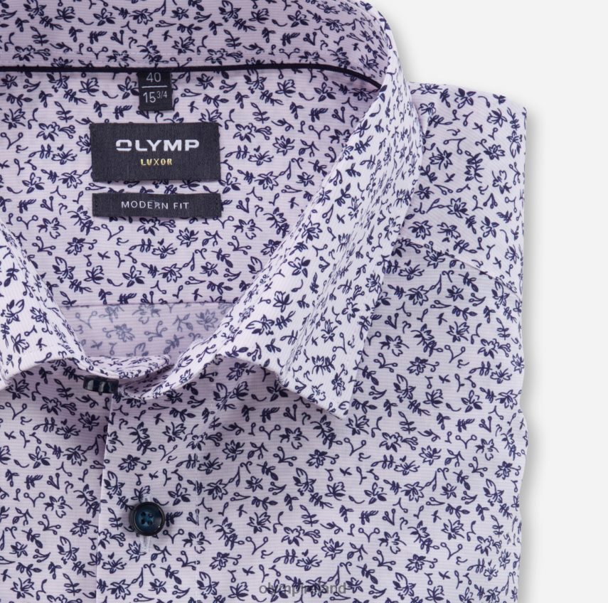 Clothing OLYMP Luxor Modern Fit, Business Shirt, Under Button-Down, Rose 24L8461152
