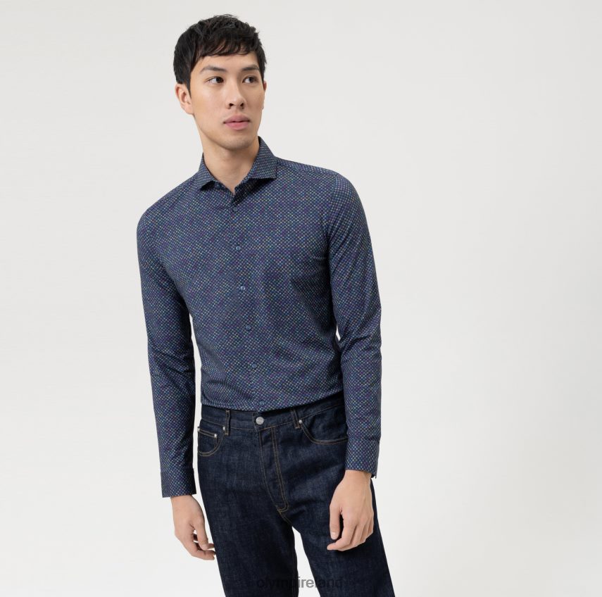 Clothing OLYMP No. Six 24/Seven Super Slim, Business Shirt, Cutaway, Lime 24L8464