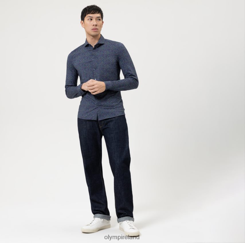 Clothing OLYMP No. Six 24/Seven Super Slim, Business Shirt, Cutaway, Lime 24L8464