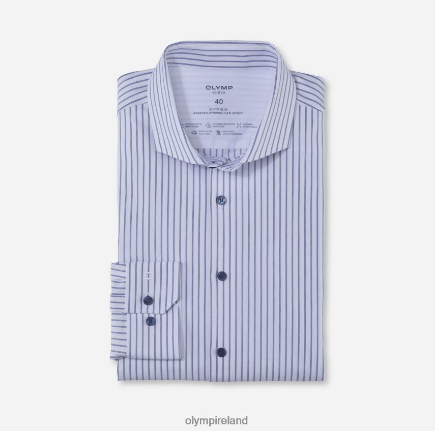 Clothing OLYMP No. Six 24/Seven Super Slim, Business Shirt, Cutaway, Royal 24L84622