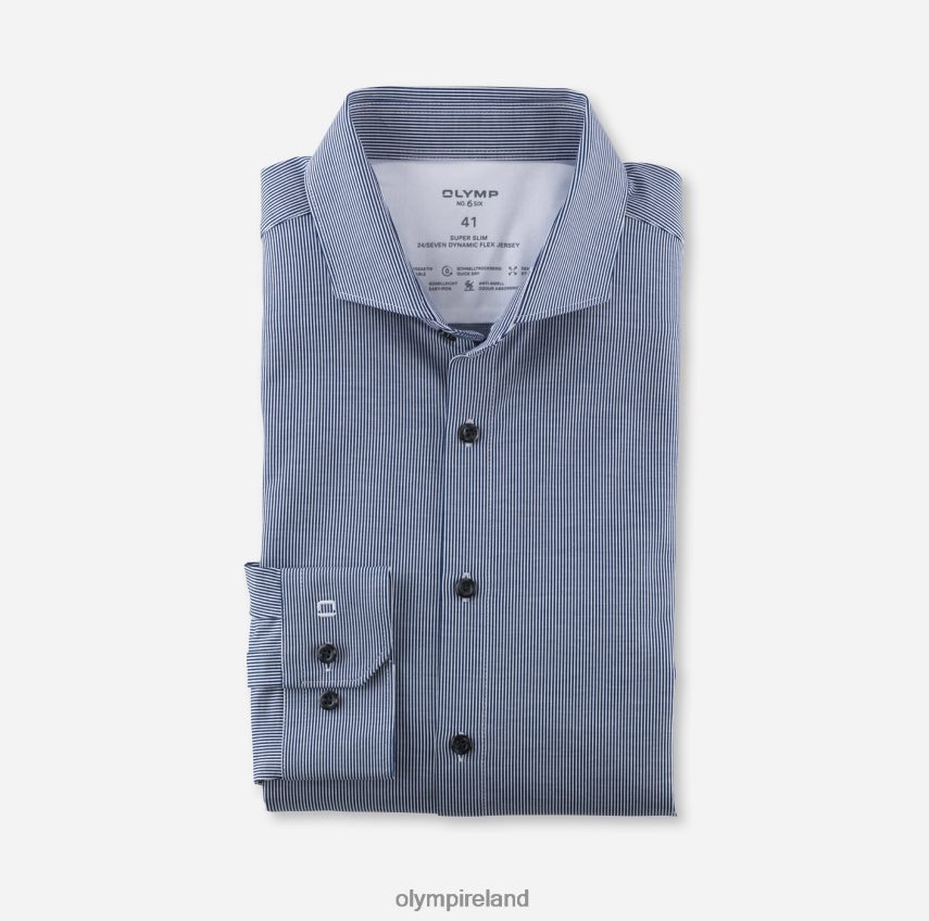 Clothing OLYMP No. Six 24/Seven Super Slim, Business Shirt, Cutaway, Royal 24L84688