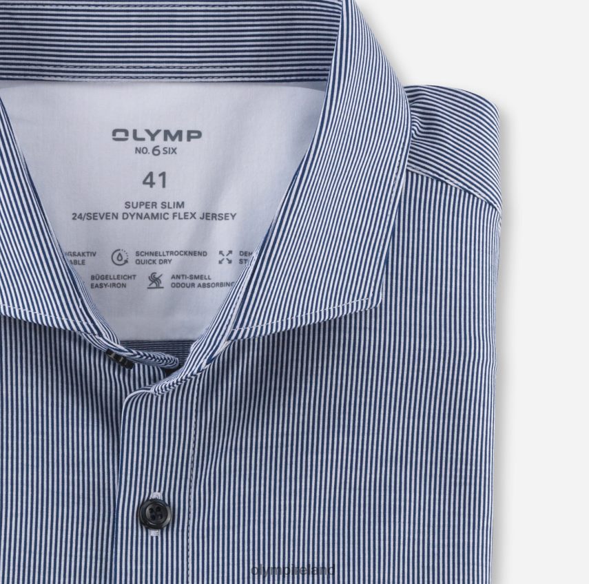 Clothing OLYMP No. Six 24/Seven Super Slim, Business Shirt, Cutaway, Royal 24L84688