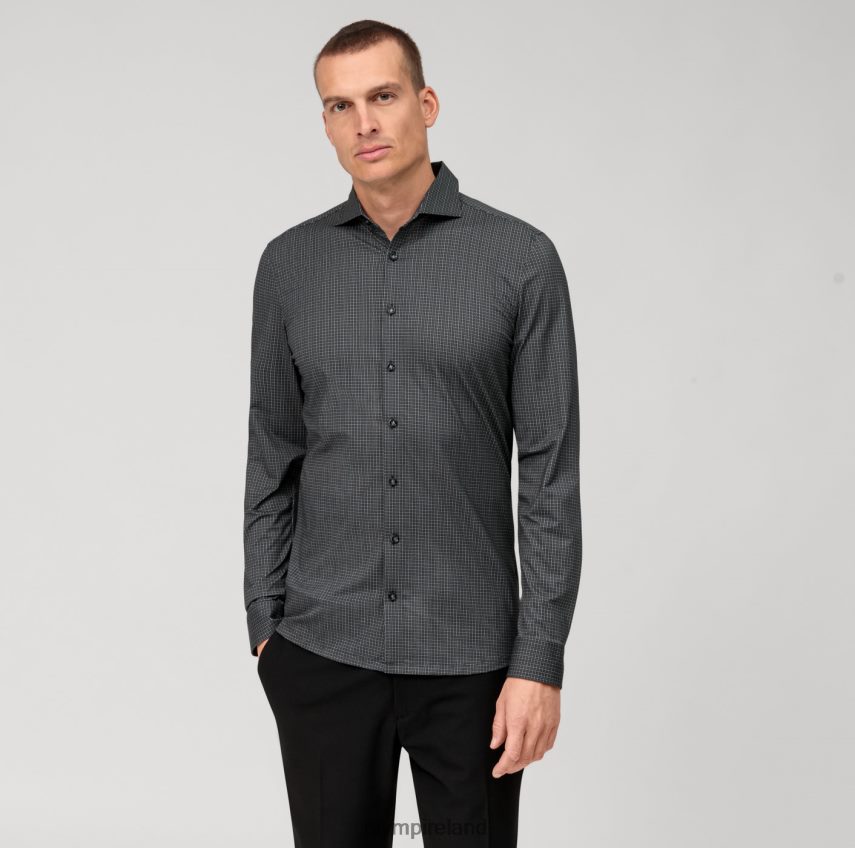 Clothing OLYMP No. Six 24/Seven Super Slim, Business Shirt, Kent, Black 24L846100