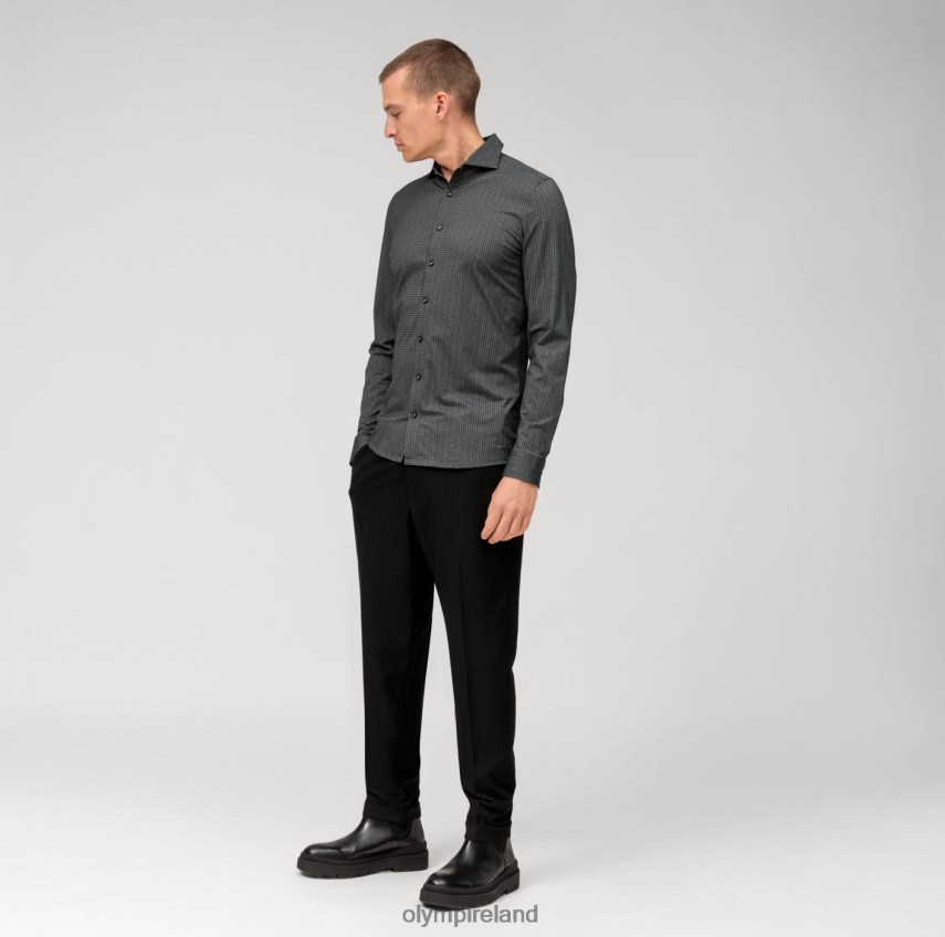 Clothing OLYMP No. Six 24/Seven Super Slim, Business Shirt, Kent, Black 24L846100