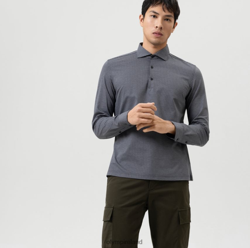 Clothing OLYMP No. Six 24/Seven Super Slim, Business Shirt, Kent, Black 24L84697