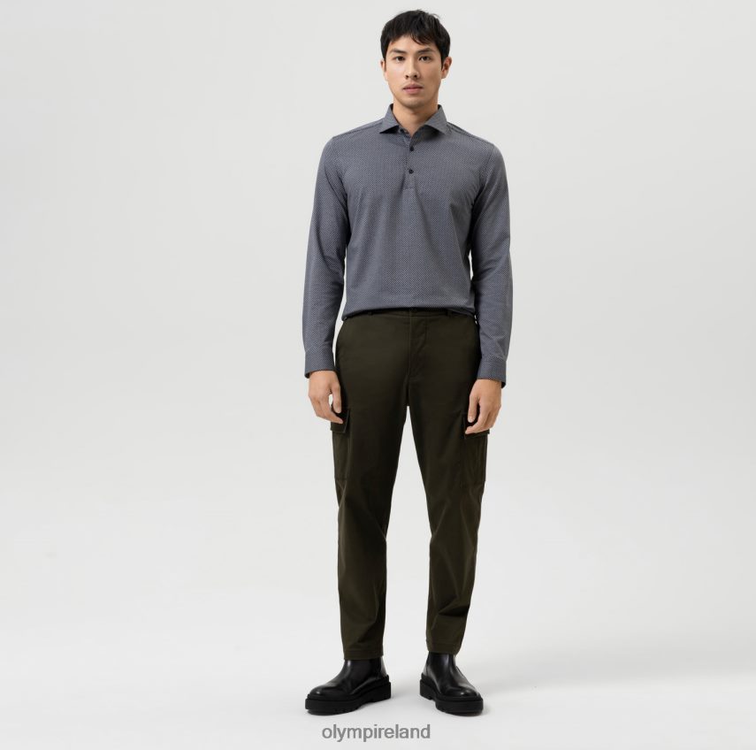 Clothing OLYMP No. Six 24/Seven Super Slim, Business Shirt, Kent, Black 24L84697