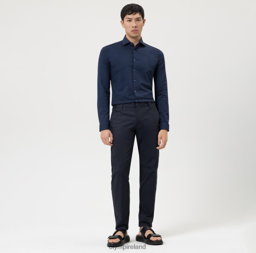 Clothing OLYMP No. Six 24/Seven Super Slim, Business Shirt, Kent, Marine 24L846163