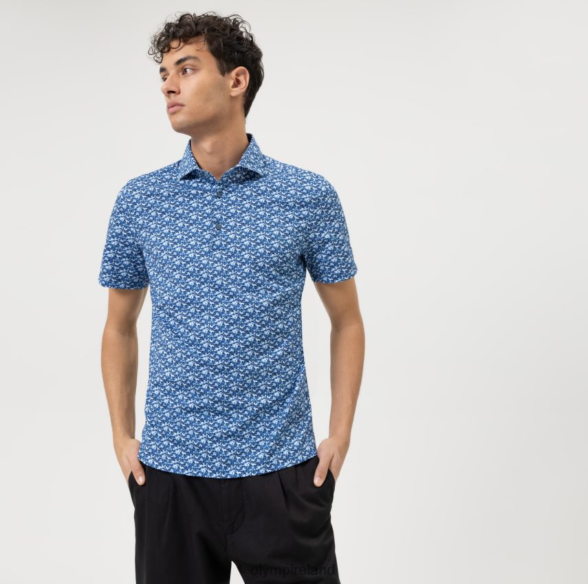 Clothing OLYMP No. Six 24/Seven Super Slim, Business Shirt, Kent, Marine 24L846176