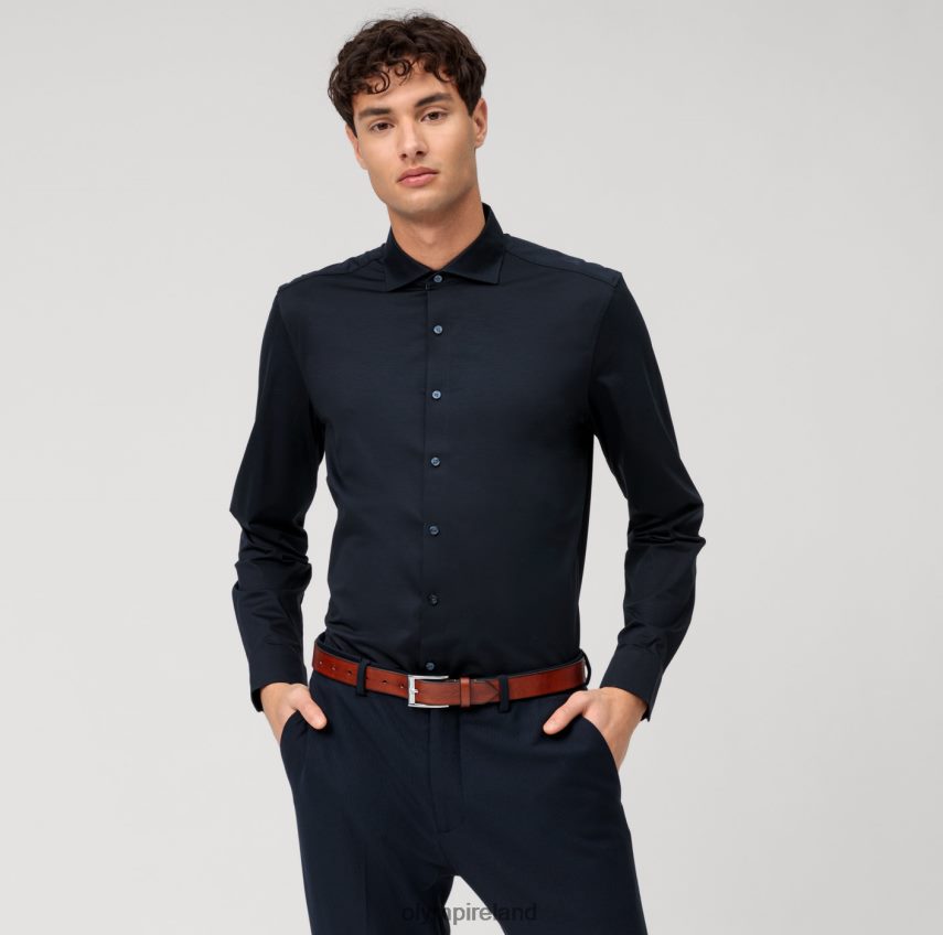 Clothing OLYMP No. Six 24/Seven Super Slim, Business Shirt, Kent, Marine 24L846200
