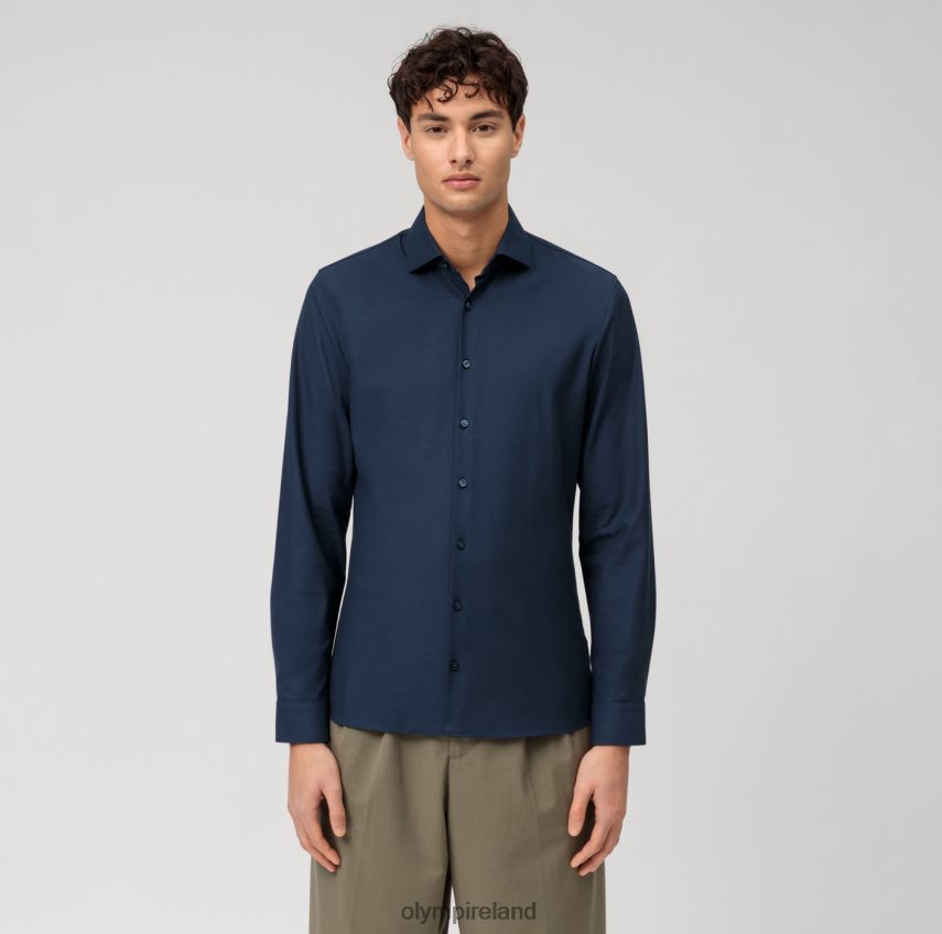 Clothing OLYMP No. Six 24/Seven Super Slim, Business Shirt, Kent, Marine 24L84621