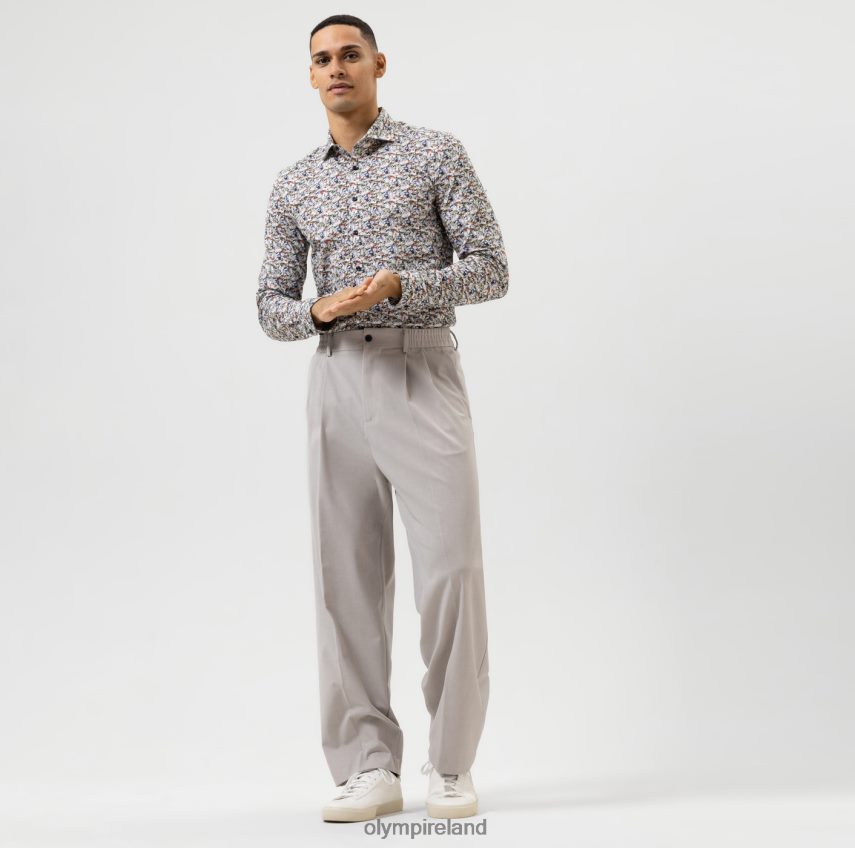 Clothing OLYMP No. Six 24/Seven Super Slim, Business Shirt, Kent, White 24L846166