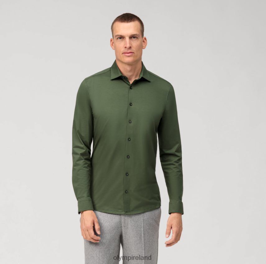 Clothing OLYMP No. Six 24/Seven Super Slim, Business Shirt, Long Sleeve Extra Long, Urban Kent, Putty 24L846304